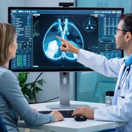 AI technology helping healthcare professionals analyze medical images