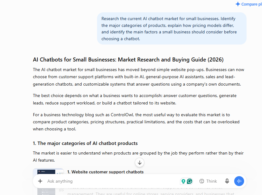 ChatGPT Research Response