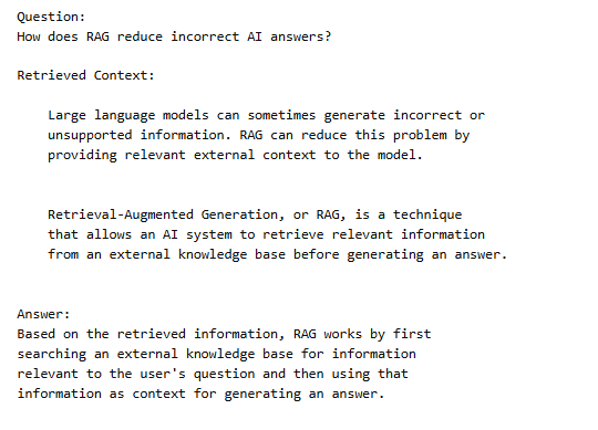 Demo of How Retrieval-Augmented Generation (RAG) Works